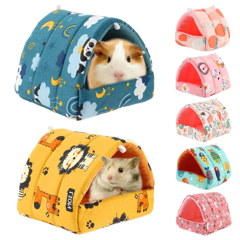 Winter Cute Cartoon Rabbit Squirrel