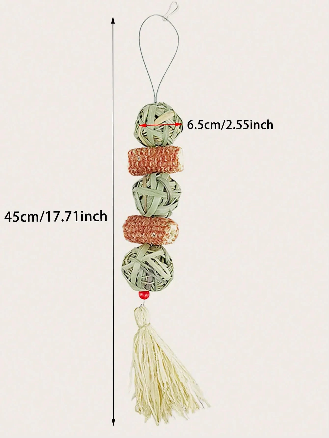 1PC-Pet rabbit grass woven ball