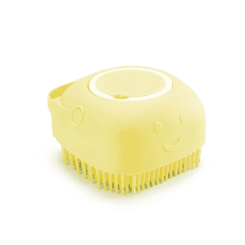 Pet dog silicone bath brush