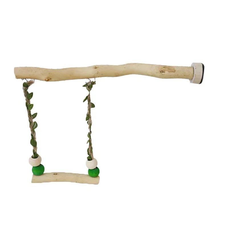 Parrot Stand Pole Double Layer Swing Toy