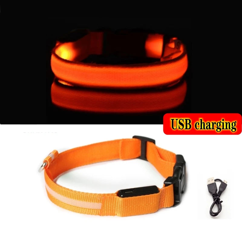Led Dog Collar Light Anti-lost Collar