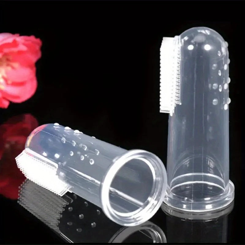 5 Sets of Pet Silicone Finger Sleeves