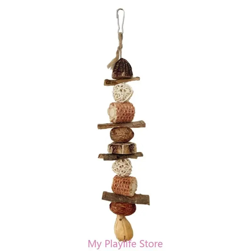 Colorful Block Bird Beak Grinding Toy