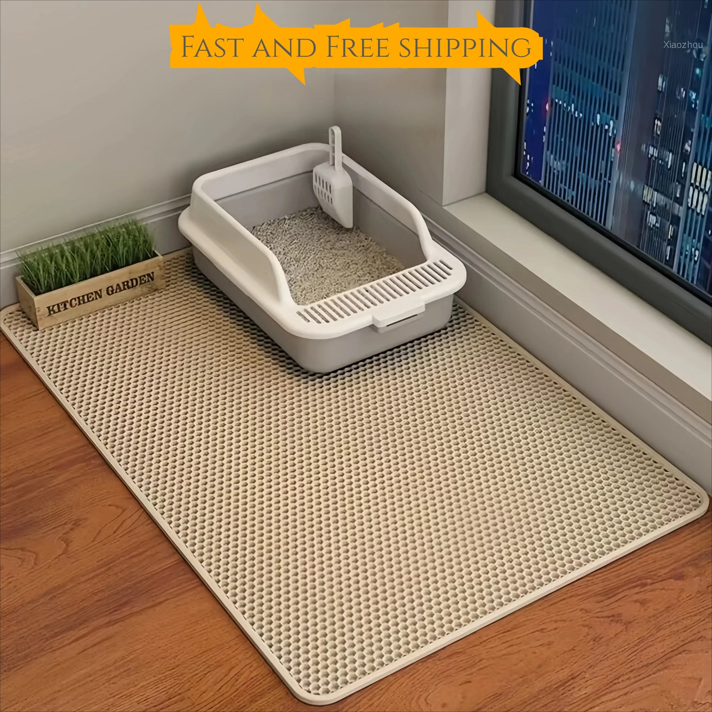 Large Cat Litter Mat Double Layer