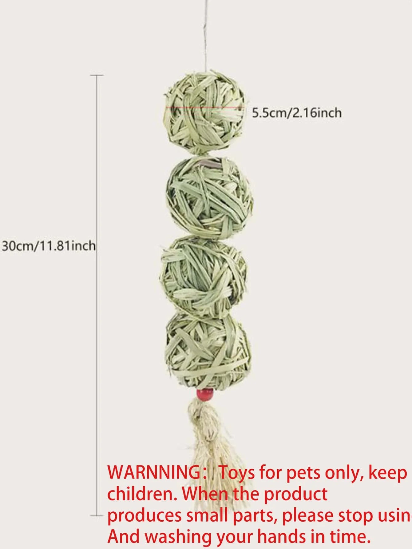 1PC-Pet rabbit grass woven ball
