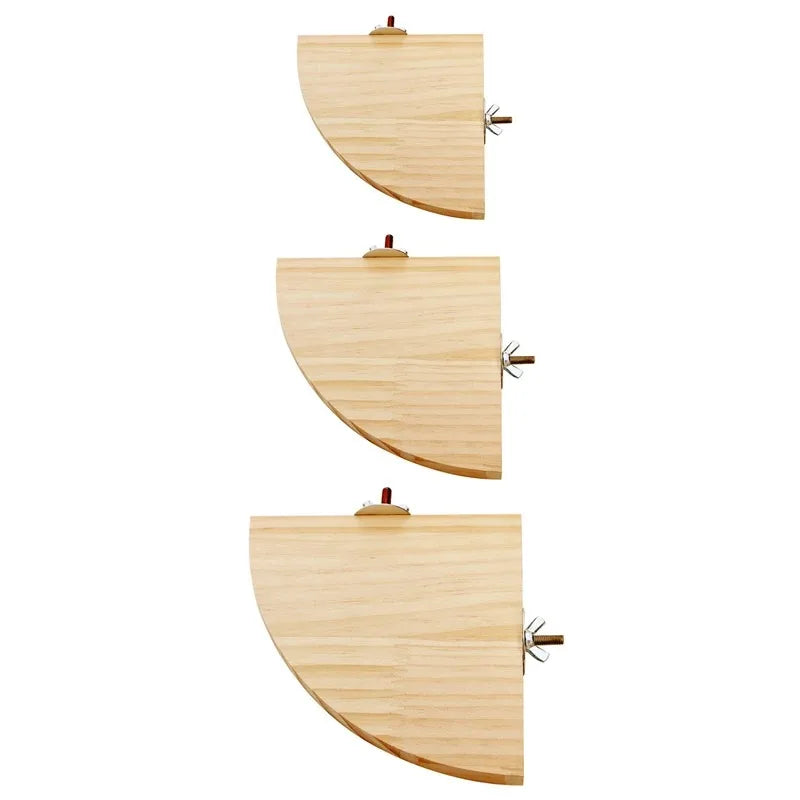 Parrot Bird Wood Perch Stand Platform