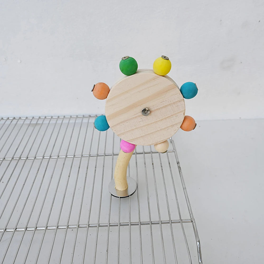 Funny Perch Toy with Rotating Balls