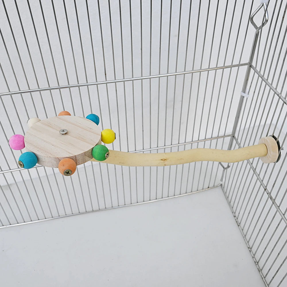 Funny Perch Toy with Rotating Balls