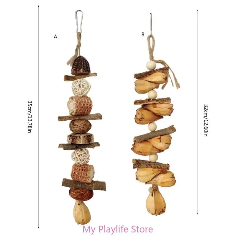 Colorful Block Bird Beak Grinding Toy