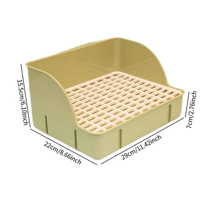 Rabbit Litter Tray Toilet Animal Potty Trainer