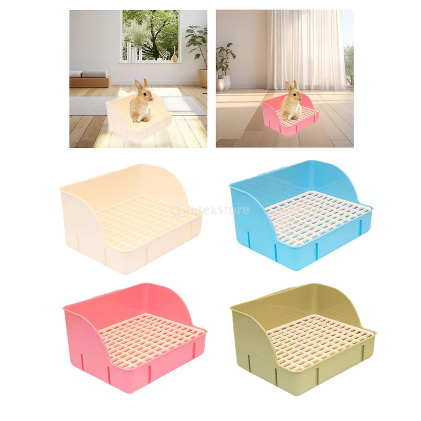 Rabbit Litter Tray Toilet Animal Potty Trainer
