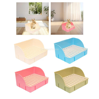 Rabbit Litter Tray Toilet Animal Potty Trainer