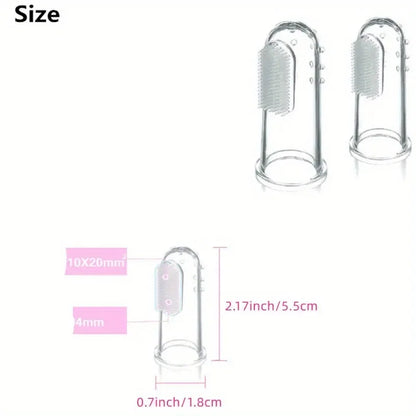 5 Sets of Pet Silicone Finger Sleeves