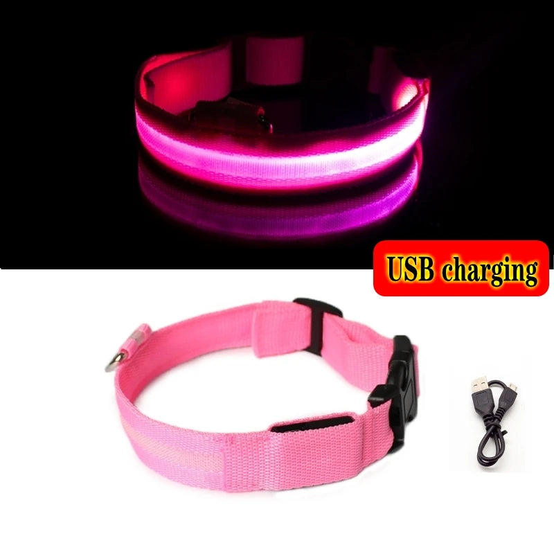 Led Dog Collar Light Anti-lost Collar