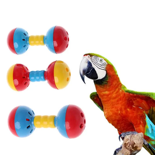 Plastics Interactive Dual Balls Parrot Toy