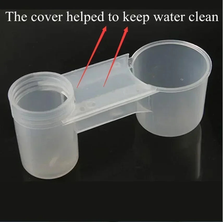Plastic Pet Bird Drinker Feeder