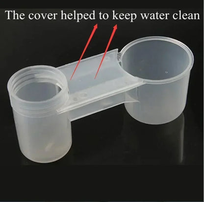 Plastic Pet Bird Drinker Feeder