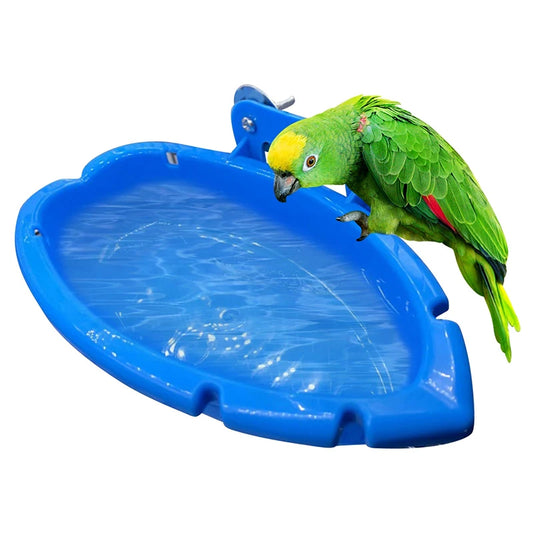 Parrot Food Tray Multifunction Creative Blue