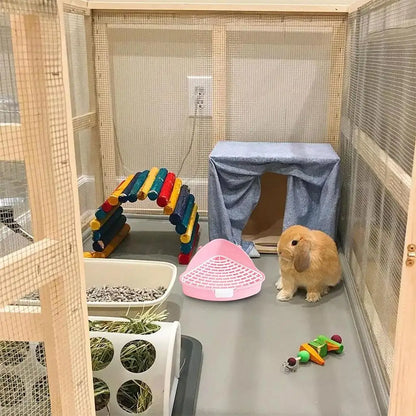 Rabbit Litter Tray Toilet Animal Potty Trainer