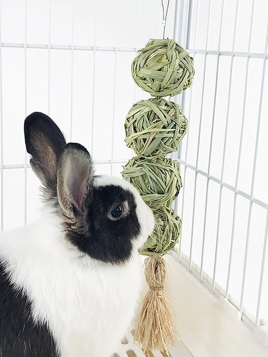 1PC-Pet rabbit grass woven ball