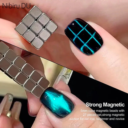 Cat Eye Nail Magnet Strong Magnetic Square
