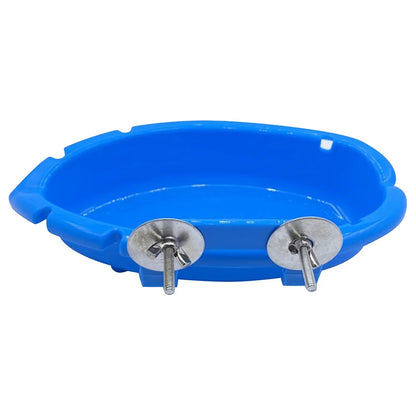 Parrot Food Tray Multifunction Creative Blue