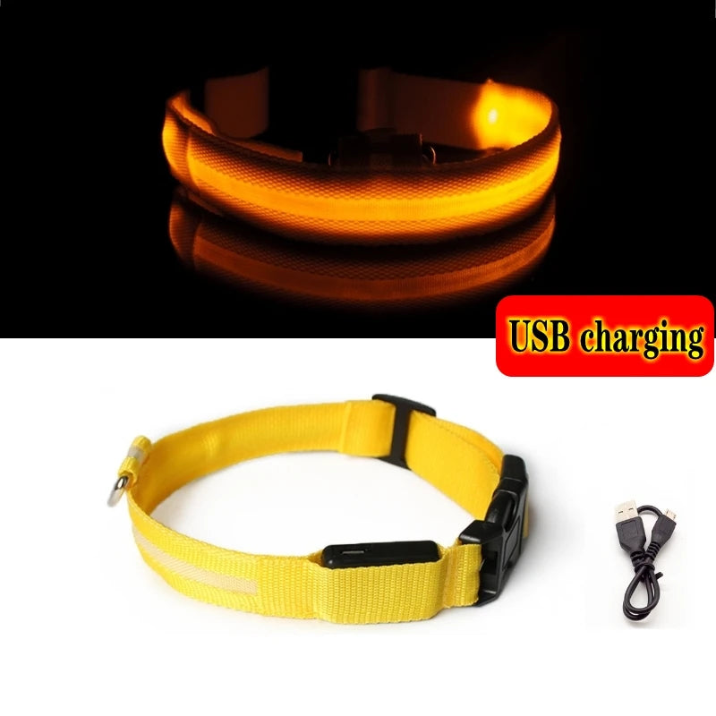 Led Dog Collar Light Anti-lost Collar