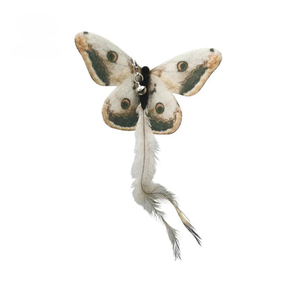Handfree Bird/Feather Cat Wand with Bell