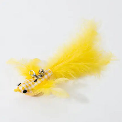 Handfree Bird/Feather Cat Wand with Bell