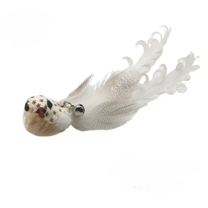 Handfree Bird/Feather Cat Wand with Bell