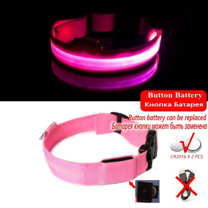 Led Dog Collar Light Anti-lost Collar