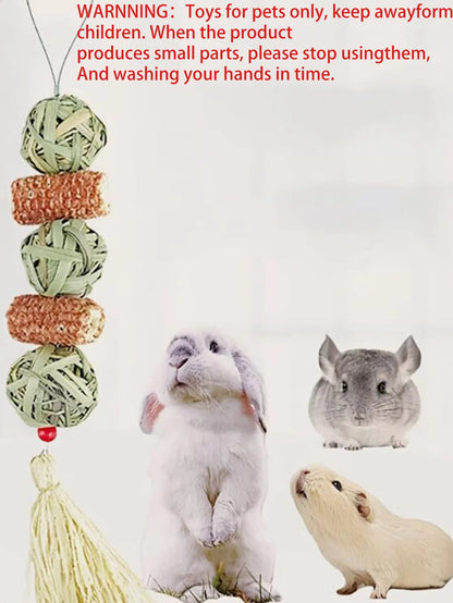 1PC-Pet rabbit grass woven ball