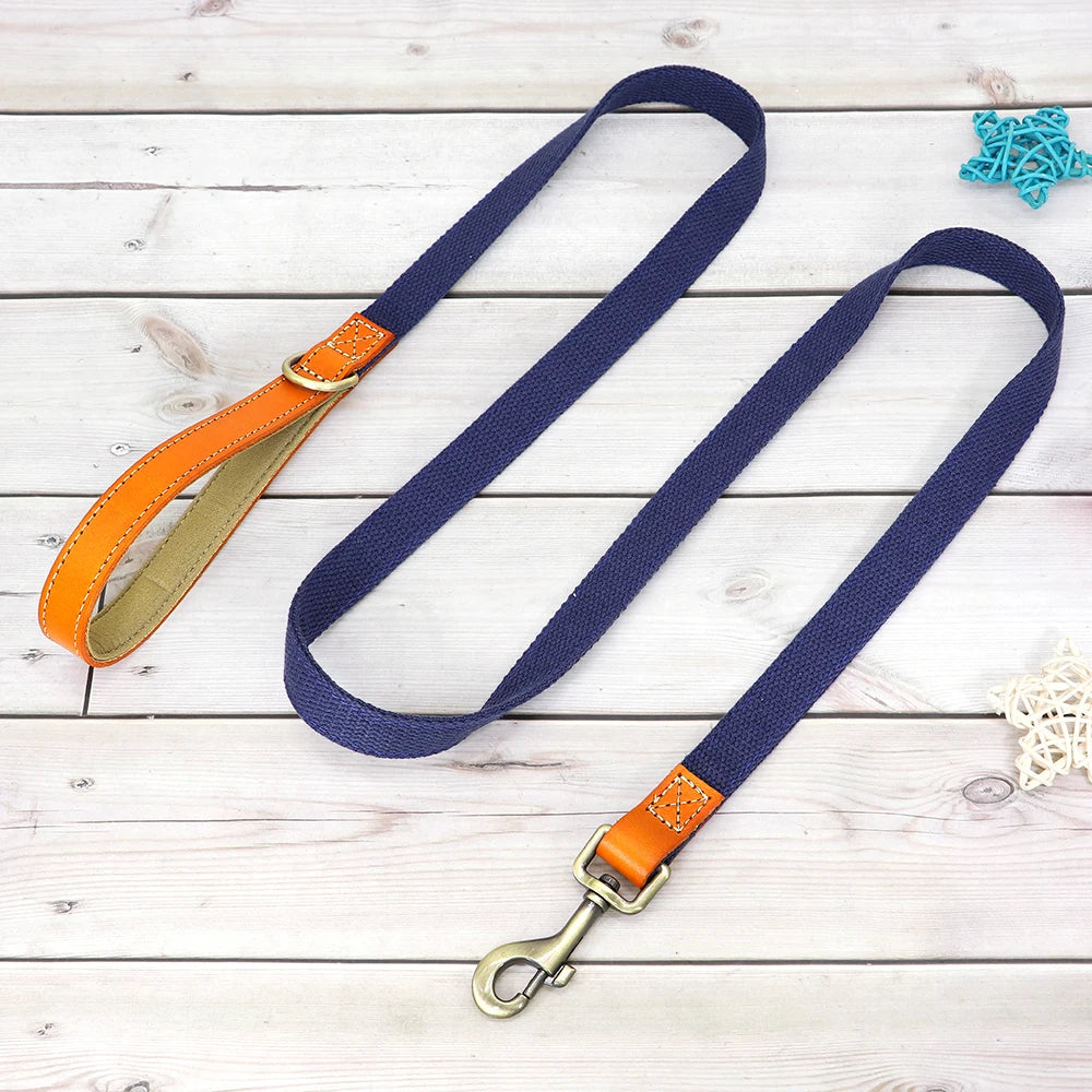 Nylon Custom Dog Puppy Collar Leash Set
