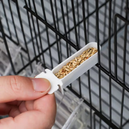 Small Bird Plastic Food Cup Convenient Feeder