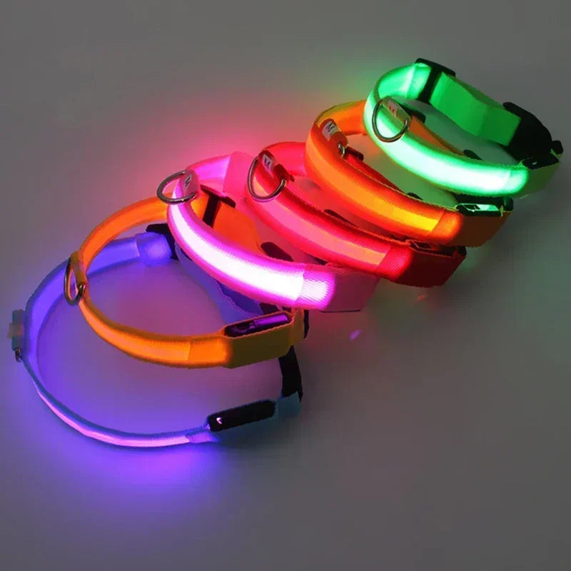 LED Glowing Dog Collar Adjustable Flashing
