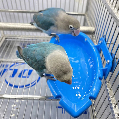 Parrot Food Tray Multifunction Creative Blue
