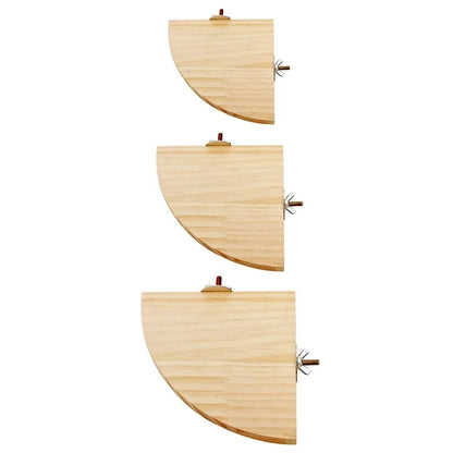 Parrot Bird Wood Perch Stand Platform