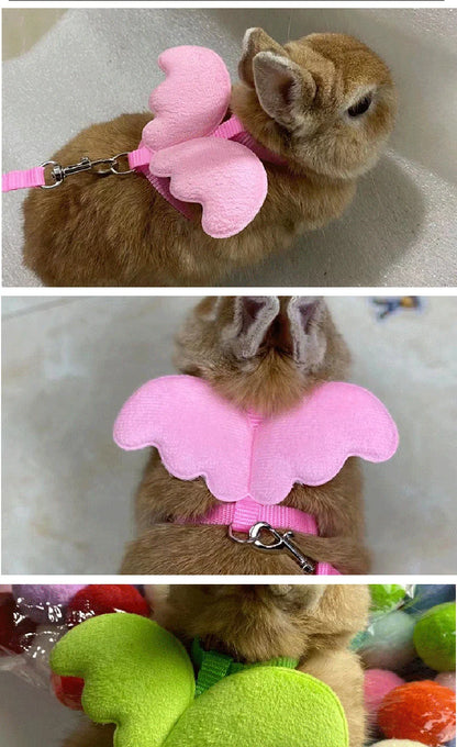 Cute Angel Wing Pet Rabbit Harness