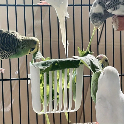 Small Bird Plastic Food Cup Convenient Feeder