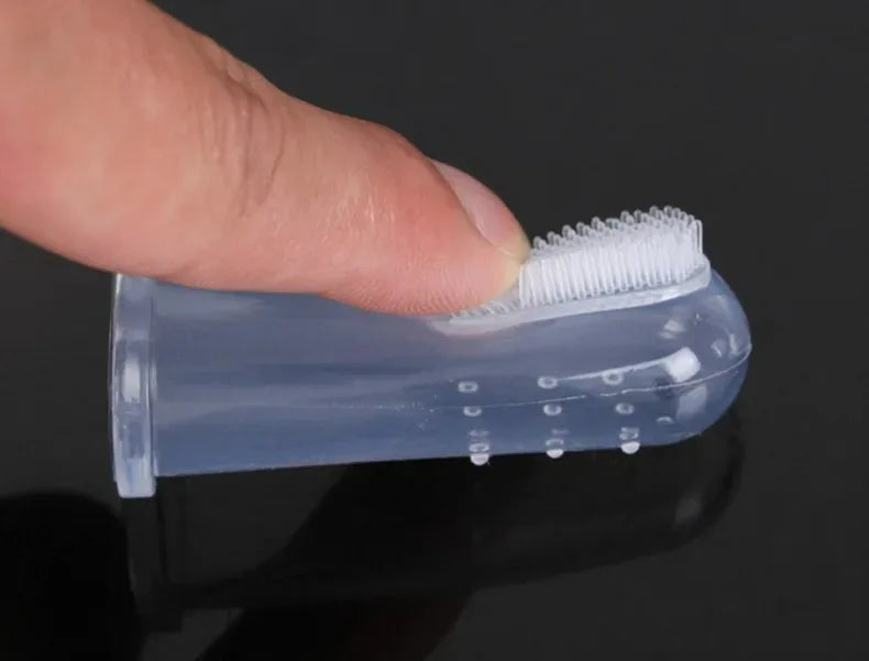 Silicone Fingertips Toothbrushes Cat Dog