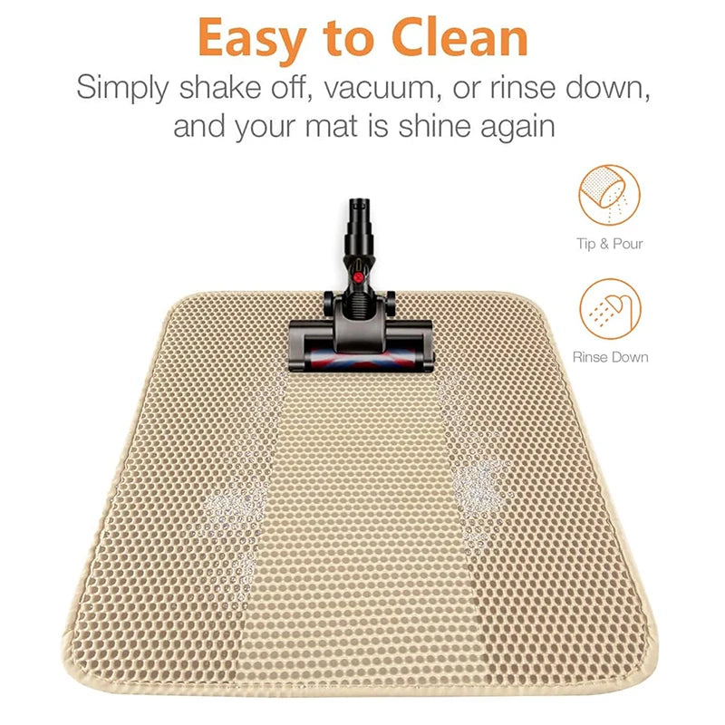 Pet Cat Litter Mat Waterproof Double Layer