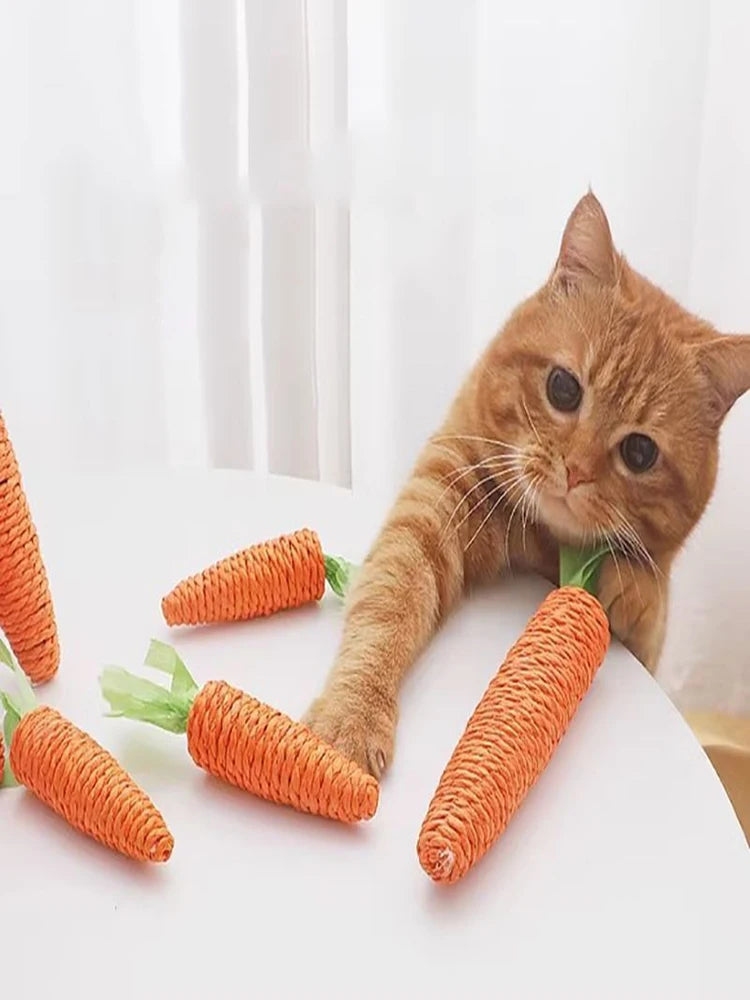 Cat toy Audible carrot tickling cat stick