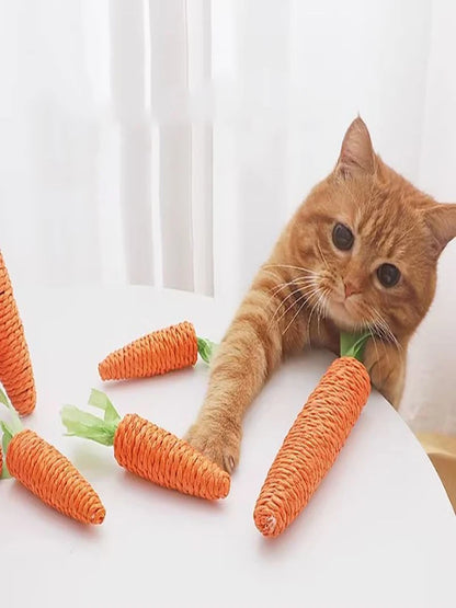 Cat toy Audible carrot tickling cat stick