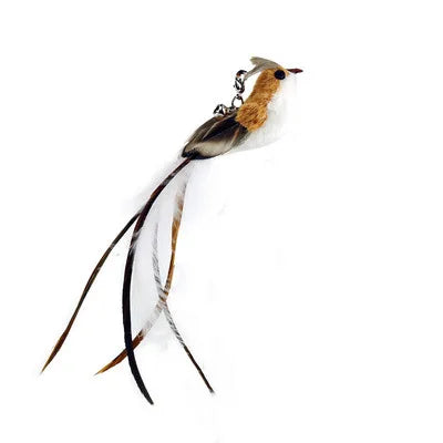Handfree Bird/Feather Cat Wand with Bell