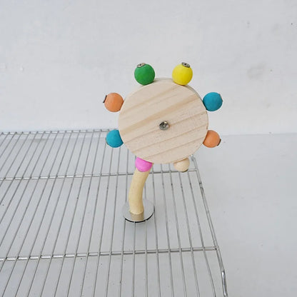 Funny Perch Toy with Rotating Balls