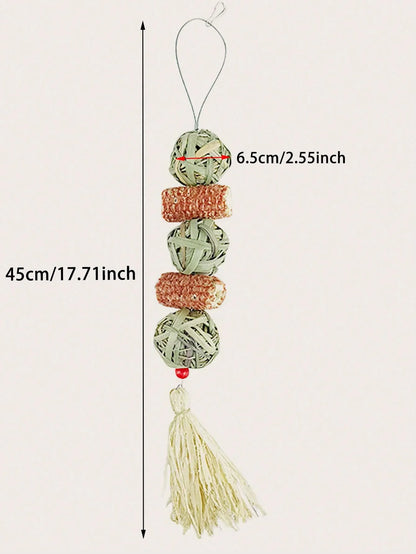 1PC-Pet rabbit grass woven ball