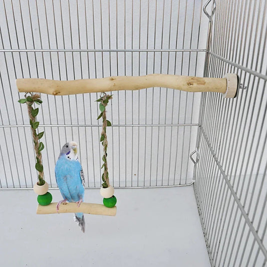 Parrot Stand Pole Double Layer Swing Toy