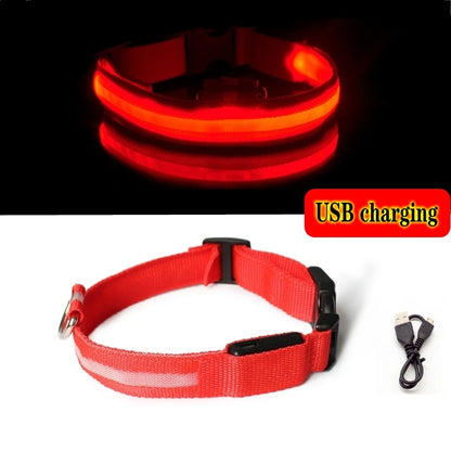Led Dog Collar Light Anti-lost Collar