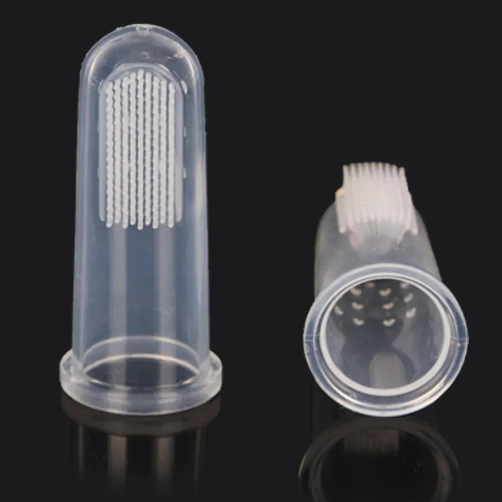 Silicone Fingertips Toothbrushes Cat Dog