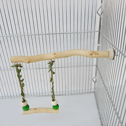 Parrot Stand Pole Double Layer Swing Toy